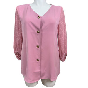Bebonnie Blouse, XL, Pink